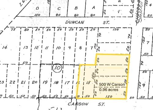 Image 3: old plat that shows original lots