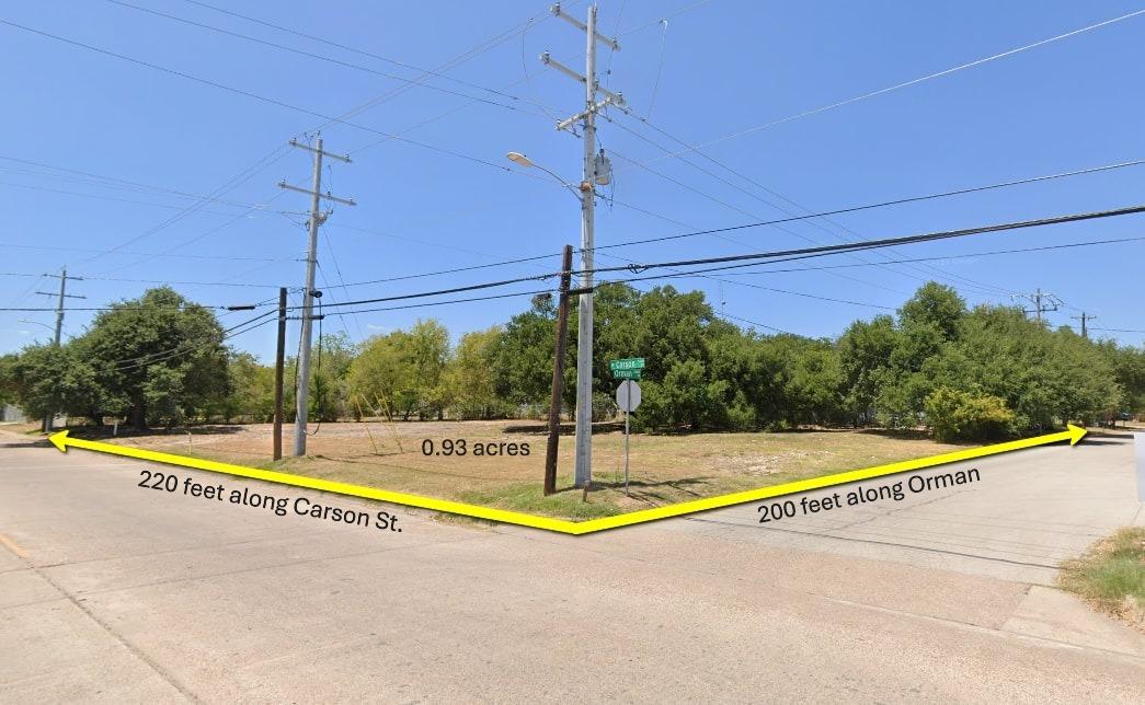 Image 2: View of the corner of Carson and Orman