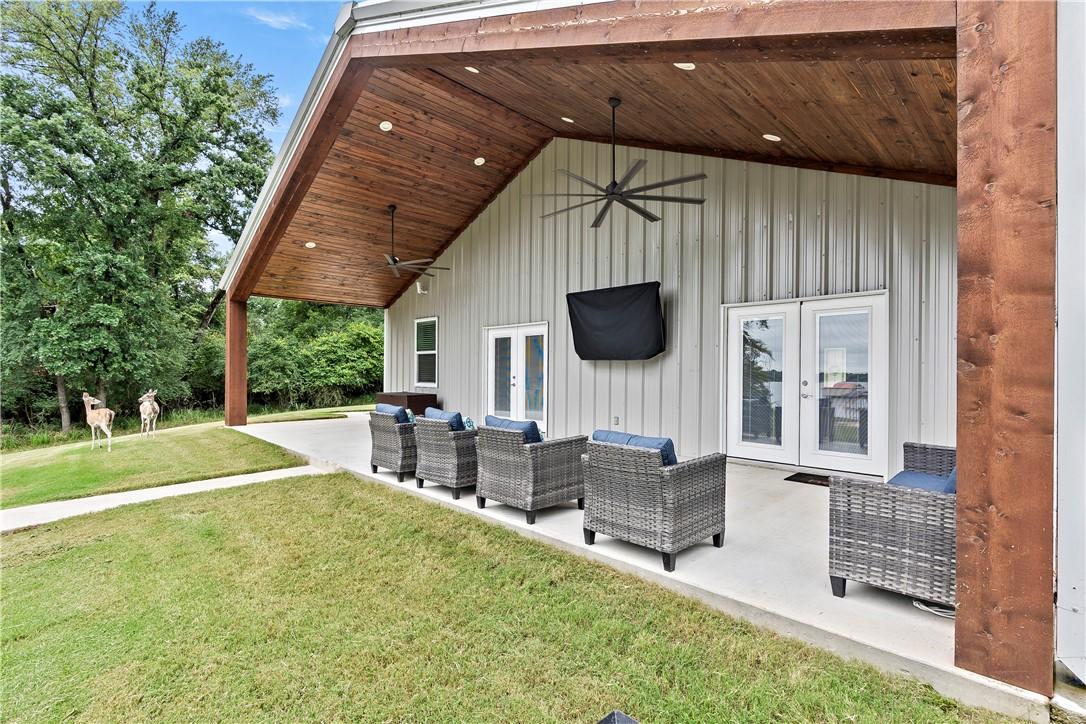 Image 4: View of patio / terrace with french doors, ceiling