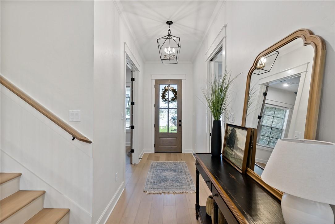 Image 4: Foyer entrance featuring light wood-style flooring