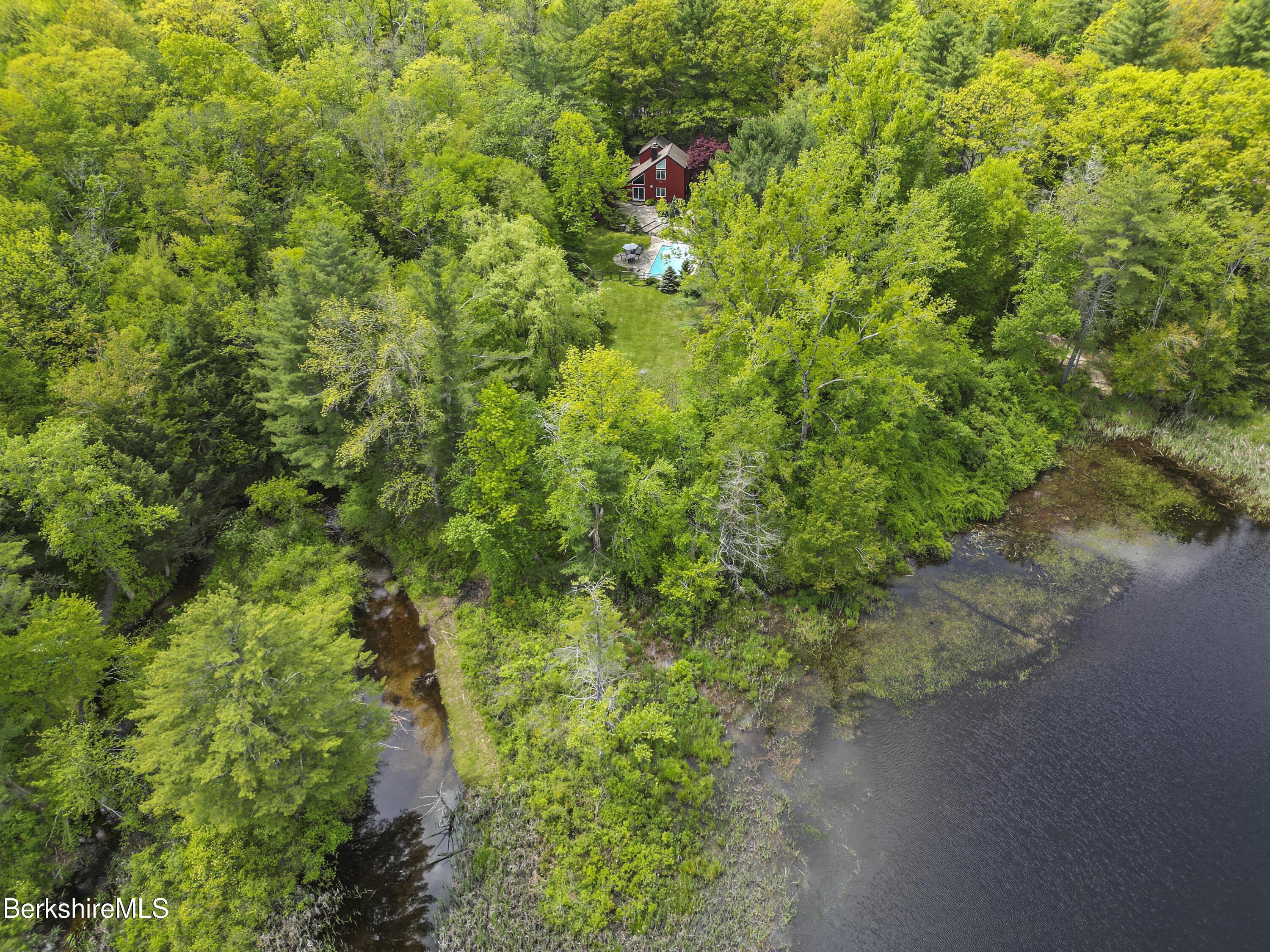 Image 3: 3-Aerial House-Lake