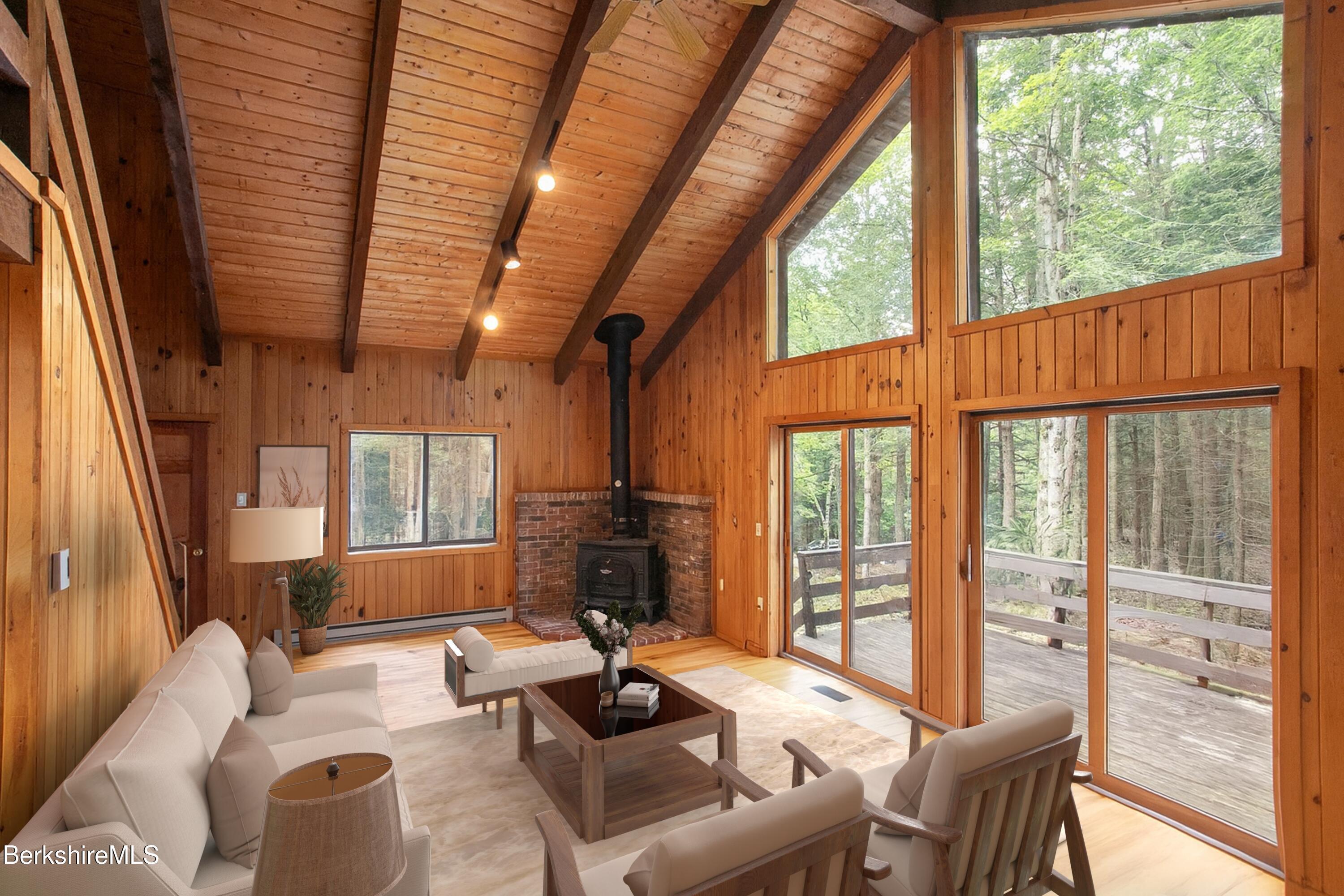 Image 1: virtually staged living room