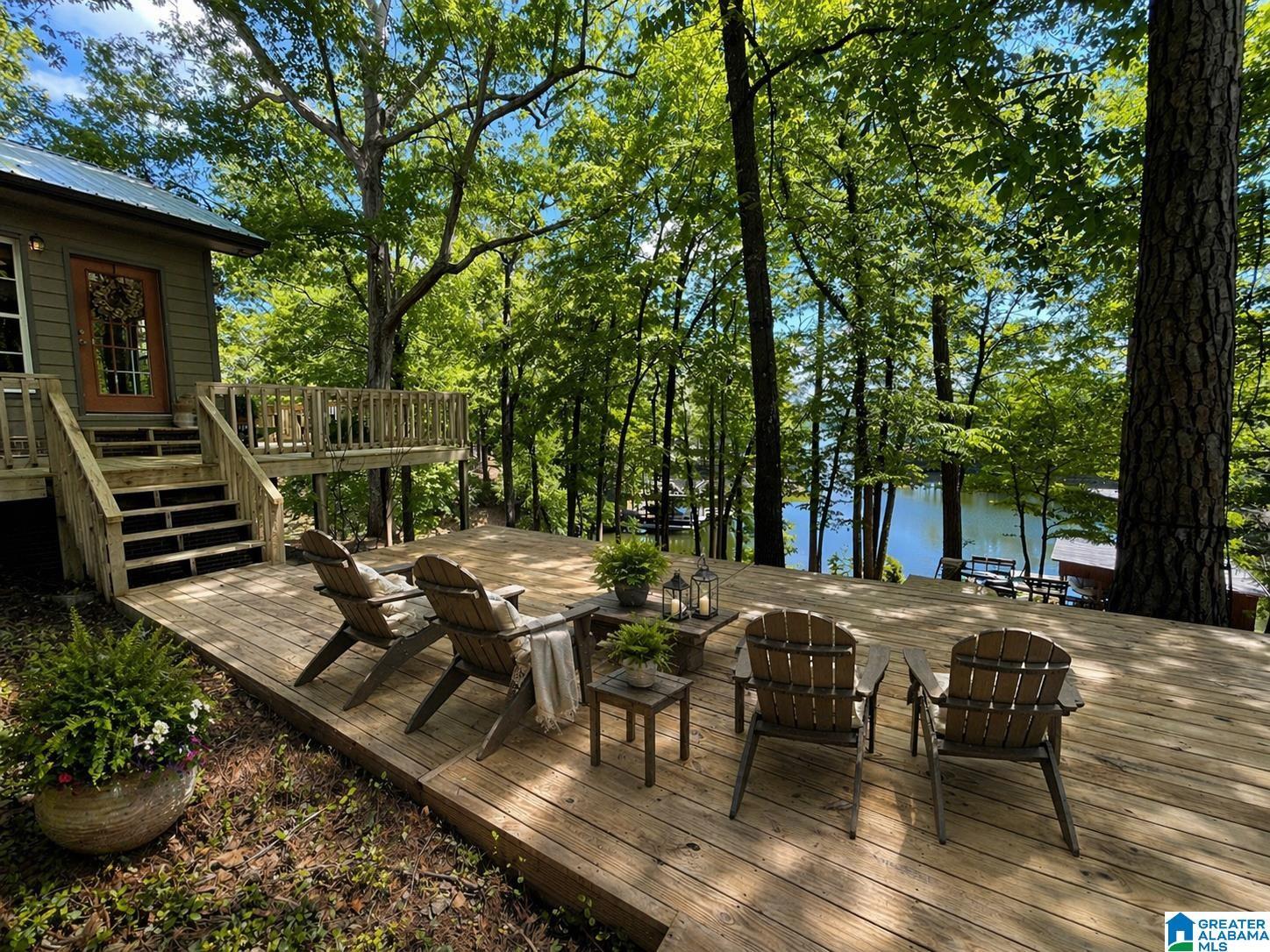 Image 4: Outdoor Entertaining Deck with Lake Views