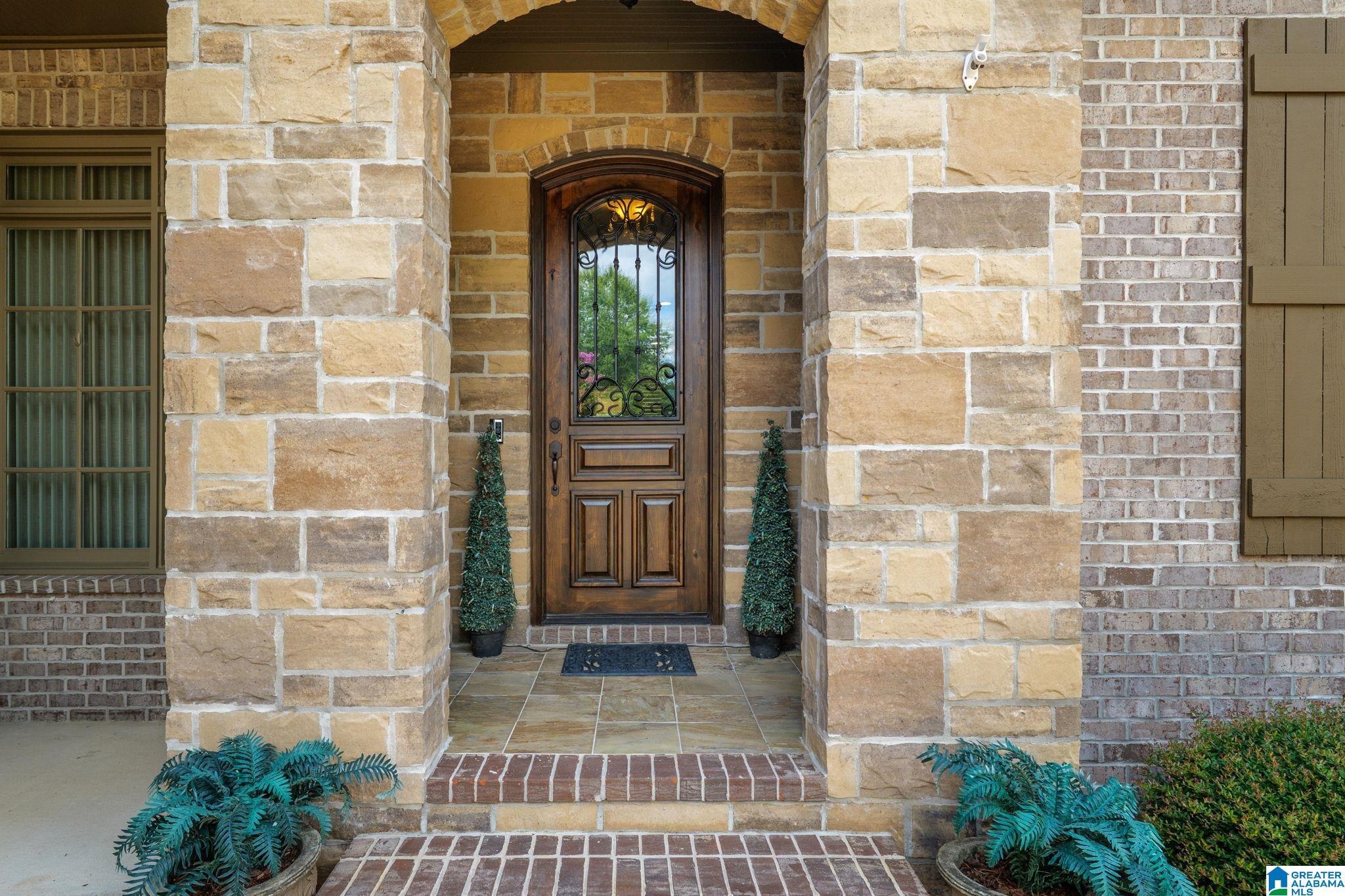 Image 3: Custom Acacia Wood Front Door