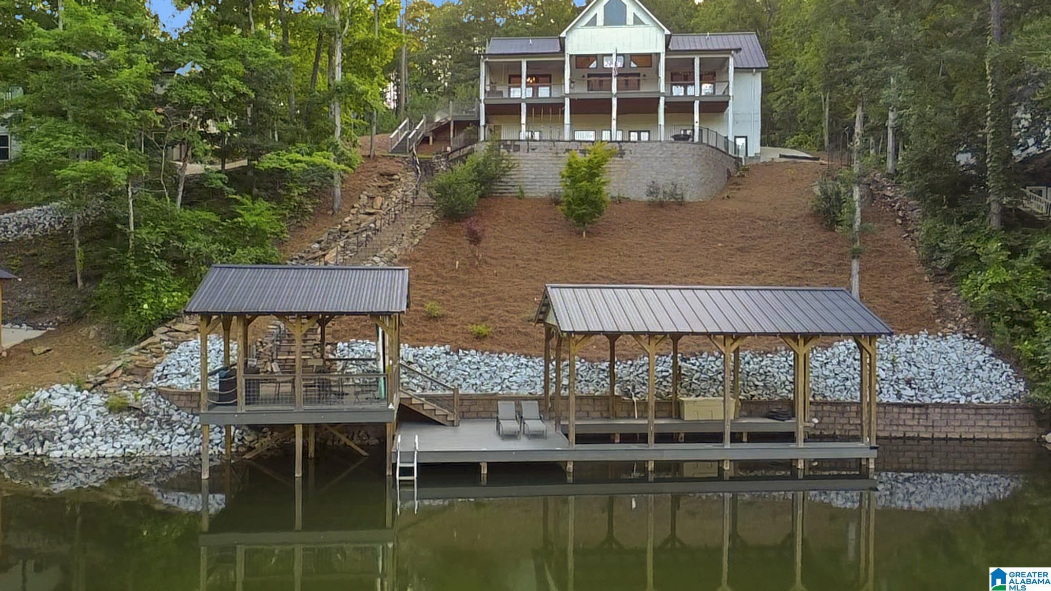 Image 2: View of home from Lake