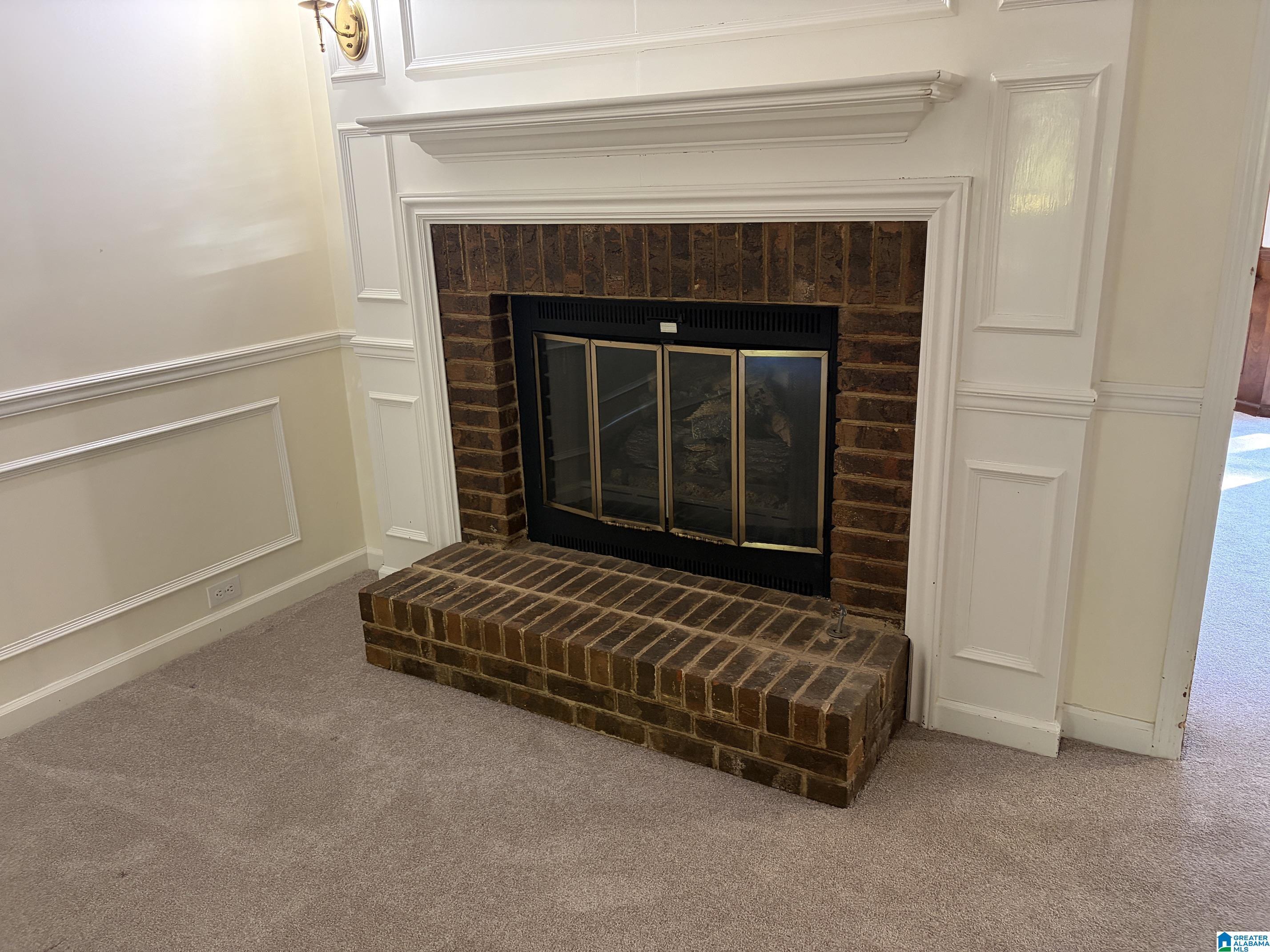 Image 4: Brick Fireplace - Gas