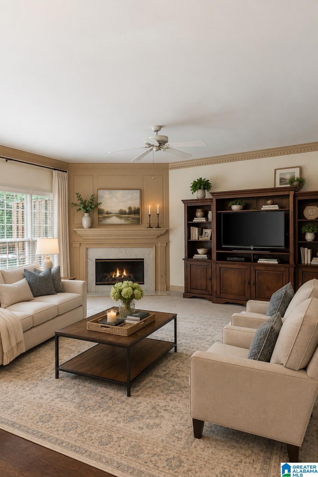 Image 4: Digitally staged Living Room