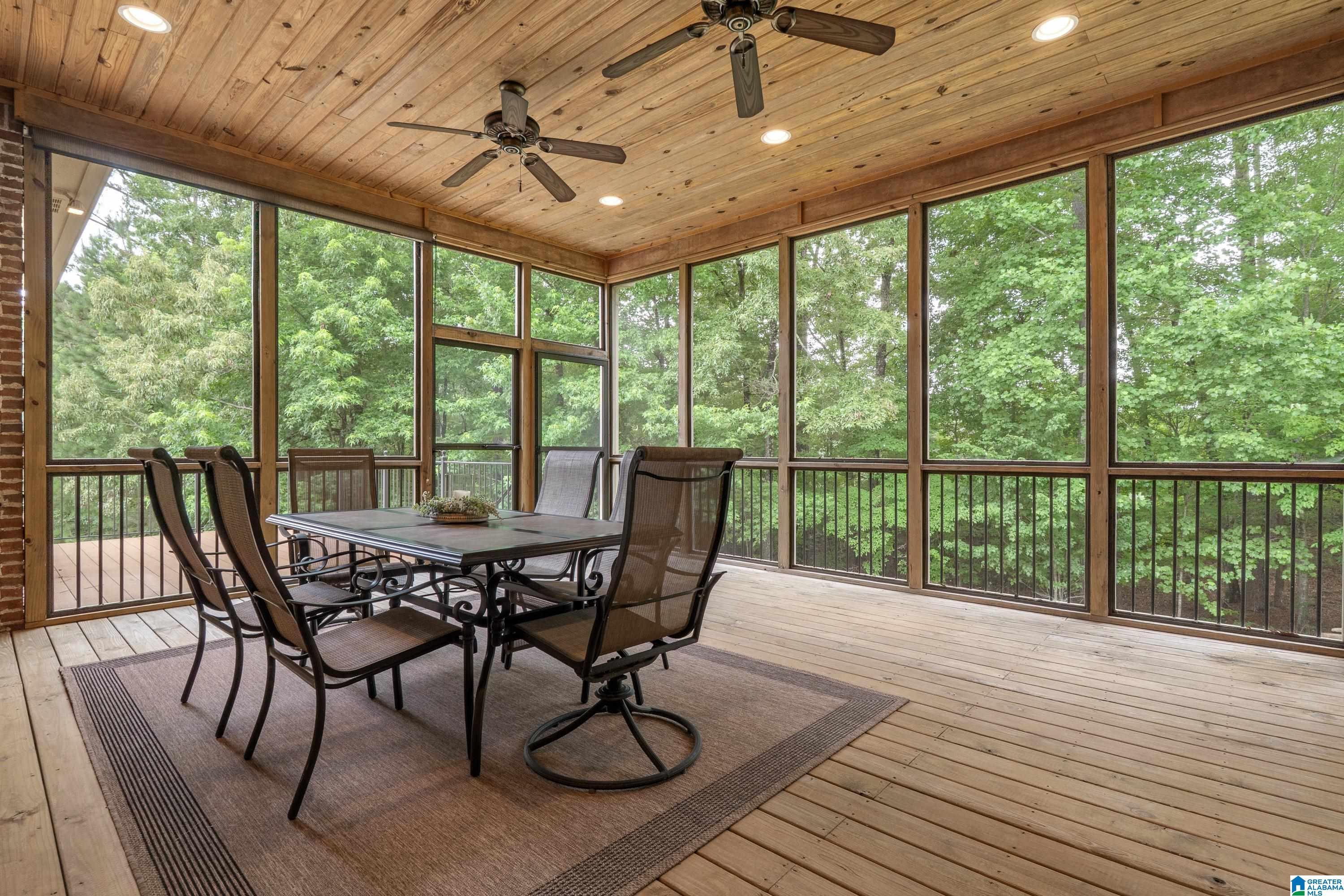 Image 4: Large Screened-In Deck With Tongue & Groove wood c