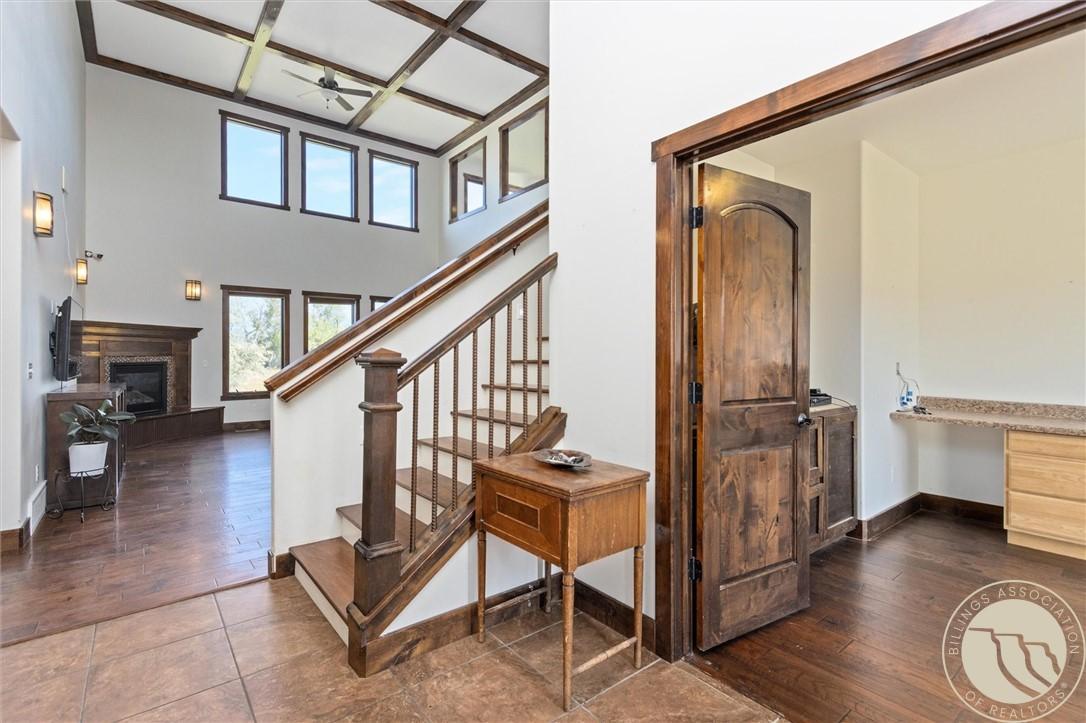 Image 2: Front door view with office to the right