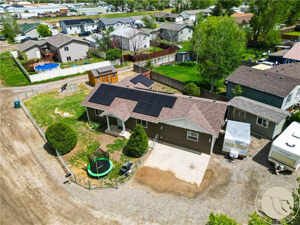 Image 1: Overhead birds eye view of front of property.