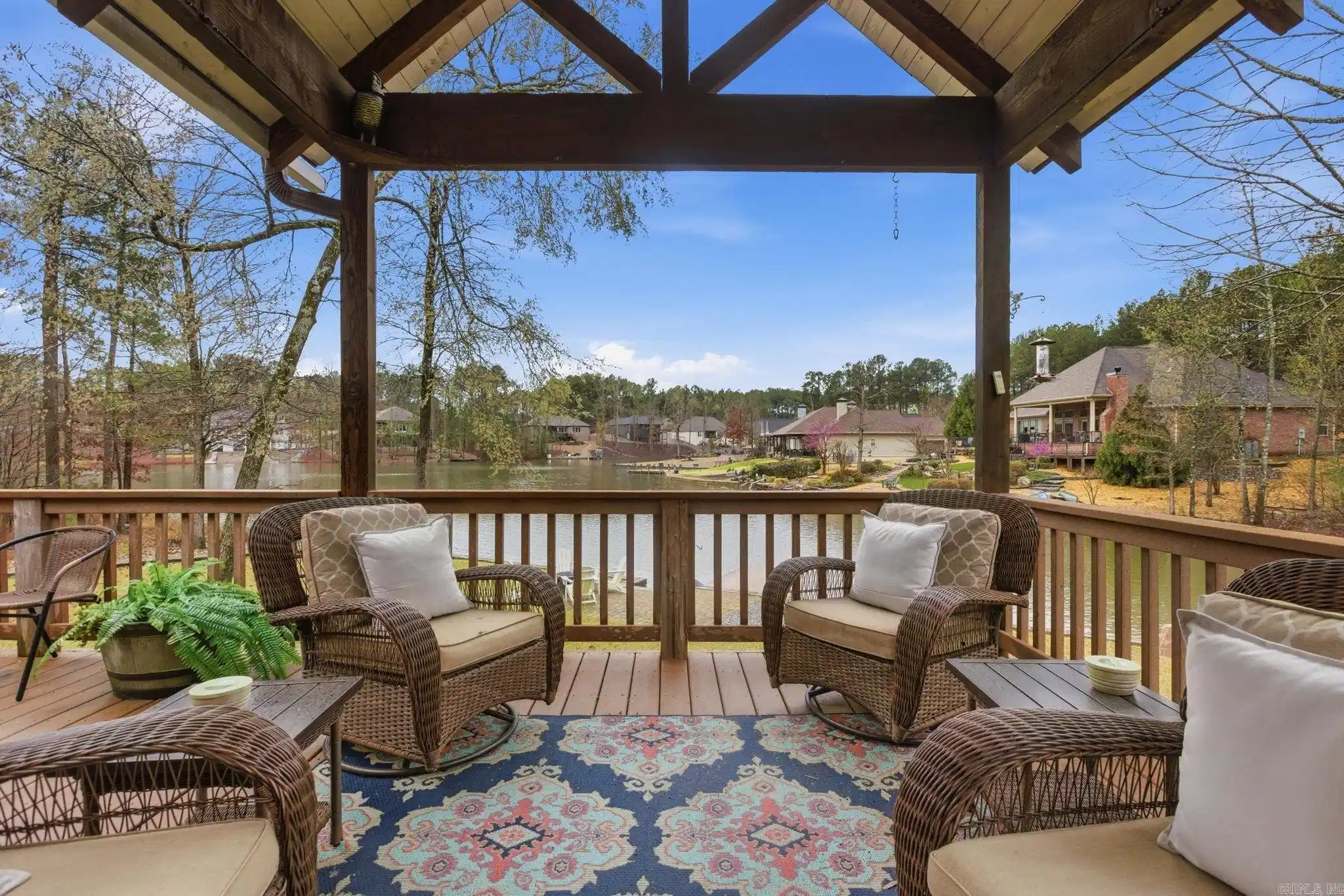 Image 0: beautiful deck overlooking Lake Estrella, Deck