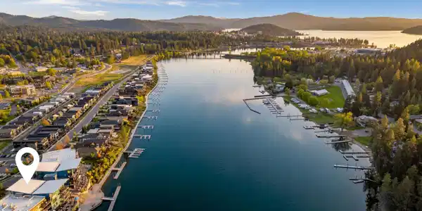 Image 2: Aerial of Spokane River