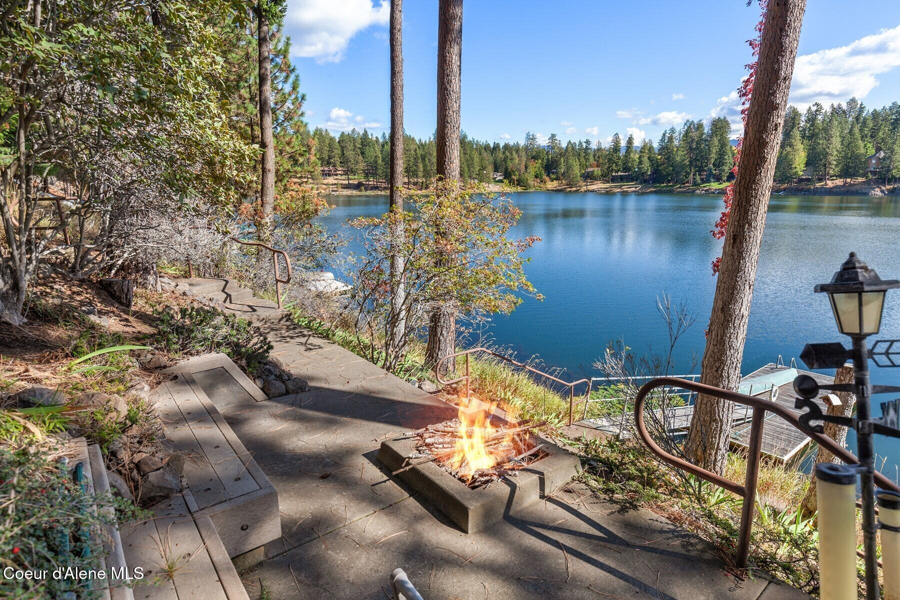 Image 3: Stone Fire Pit on Dock