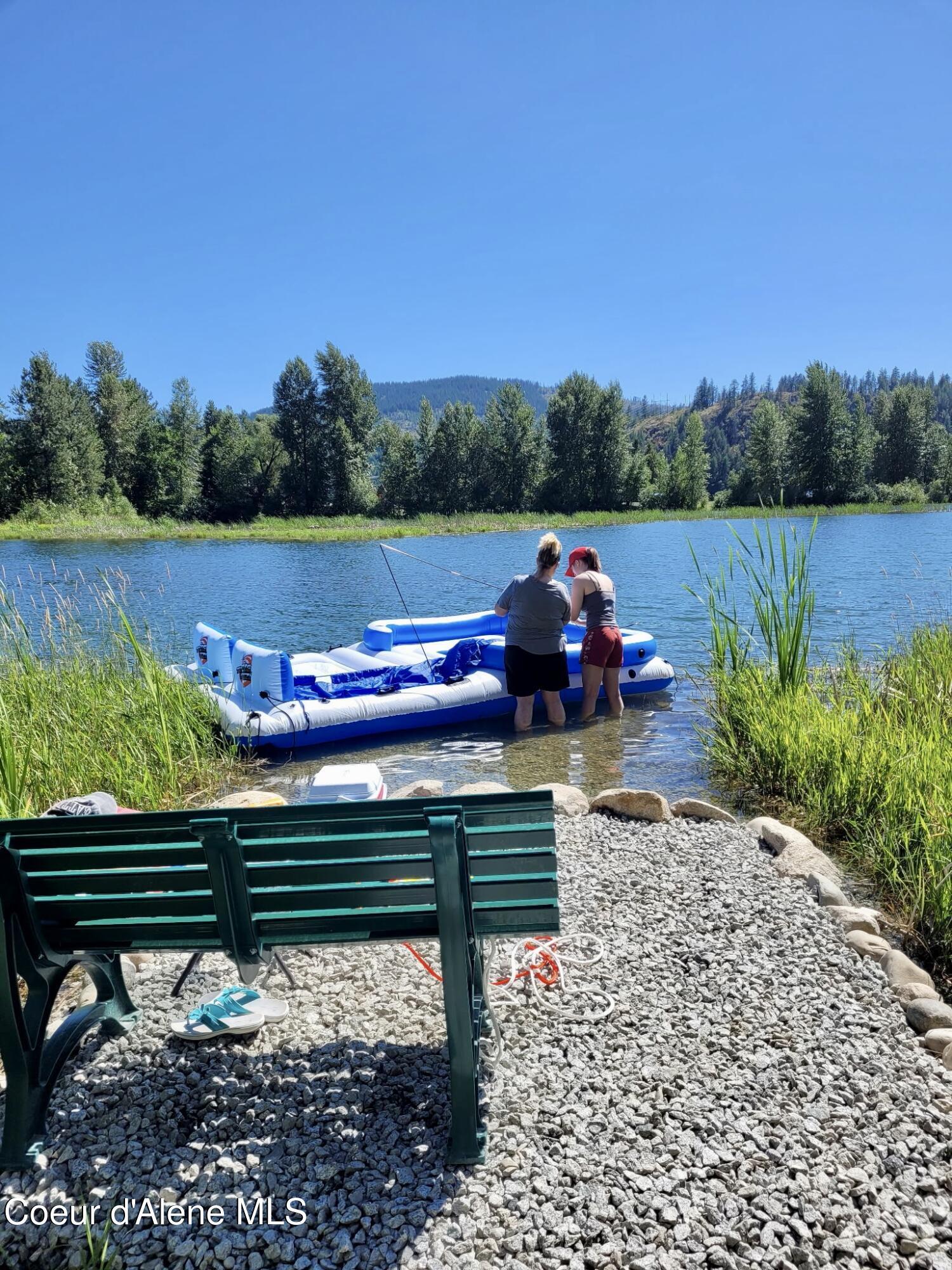 Image 1: water with raft