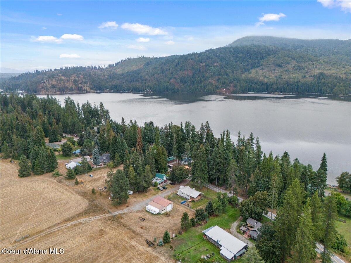 Image 2: 02-Aerial back of home and lake