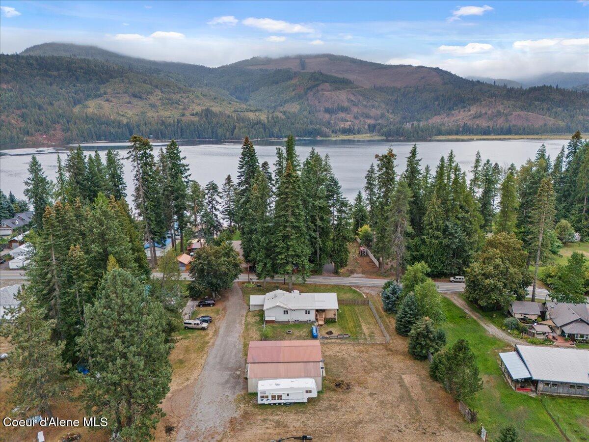Image 3: 03-Aerial back of home and lake