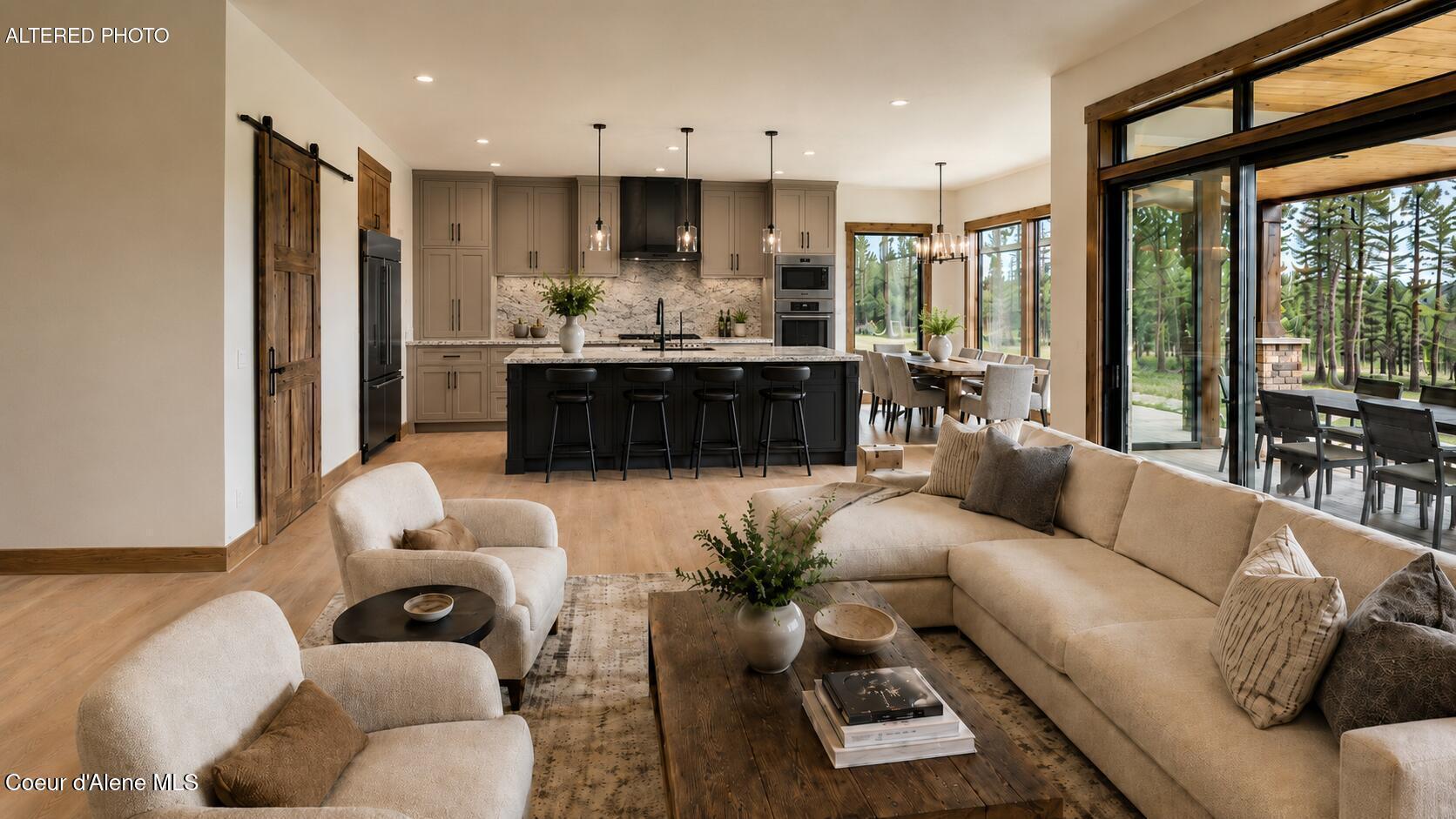 Image 3: Living Room to kitchen & dining