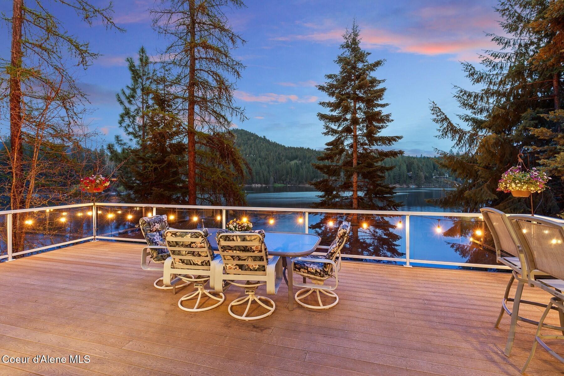 Image 2: Lakeside Deck at Dusk