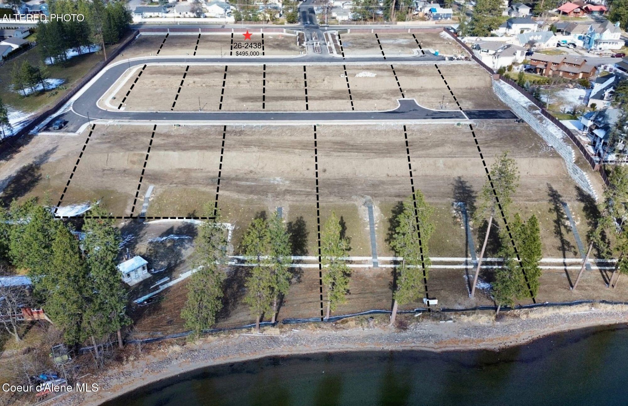 Image 4: 2805 Ravine Aerial with lot lines