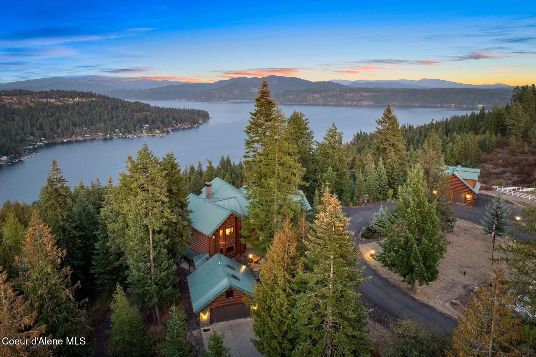 Image 1: Custom Log Beauty Lake Views