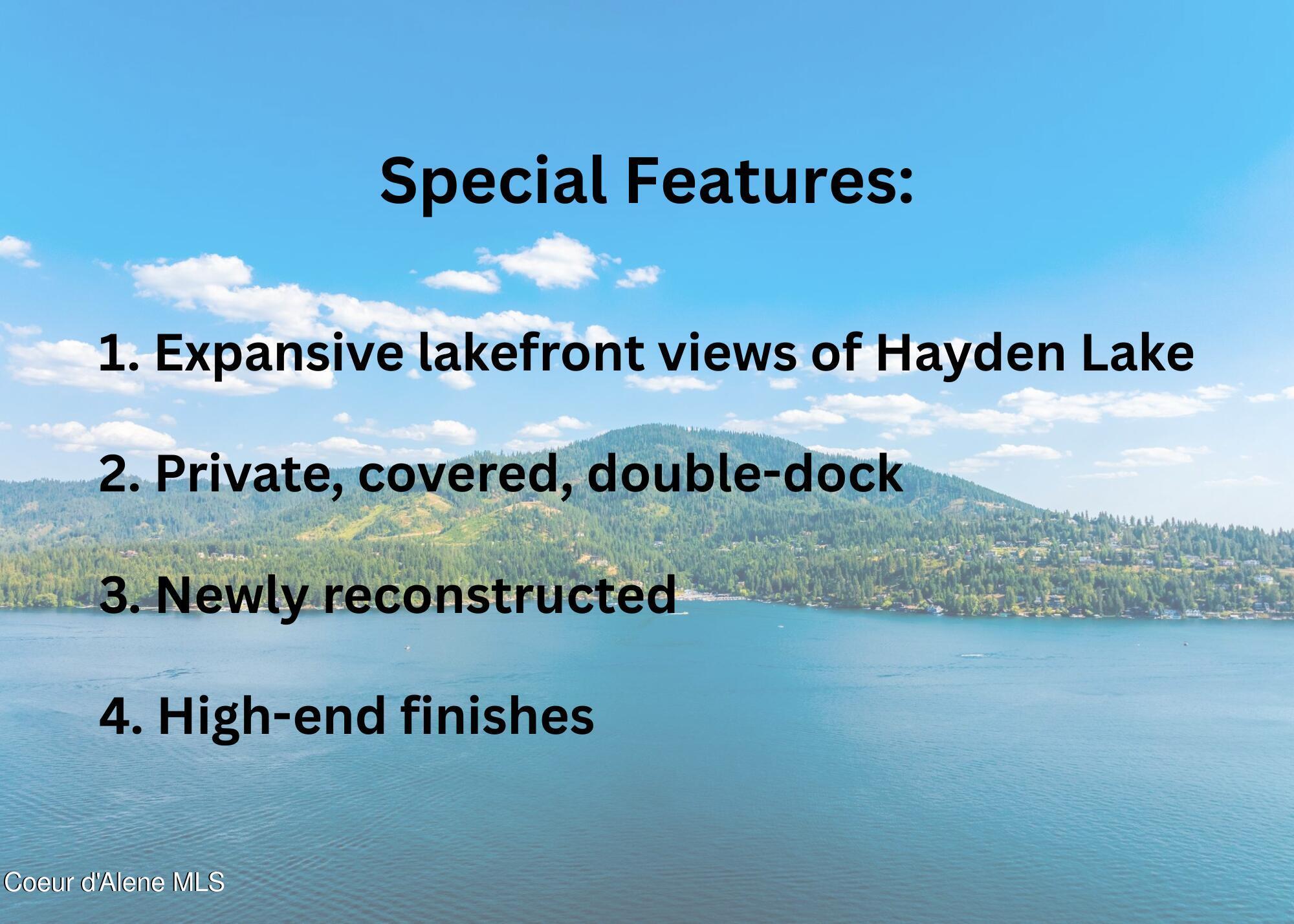 Image 2: 1. Expansive lakefront views of Hayden L