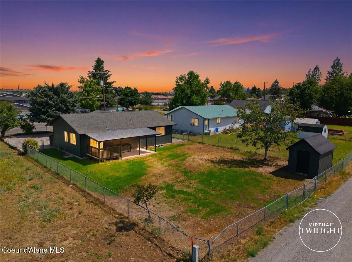 Image 3: 02-Twilight Aerial Back of Home watermar