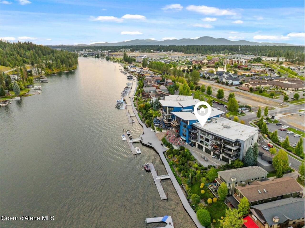 Image 1: Aerial of property looking down River
