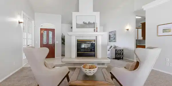 Image 2: Dual Sided Gas Fireplace
