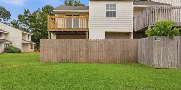 Image 3: Private covered back porch