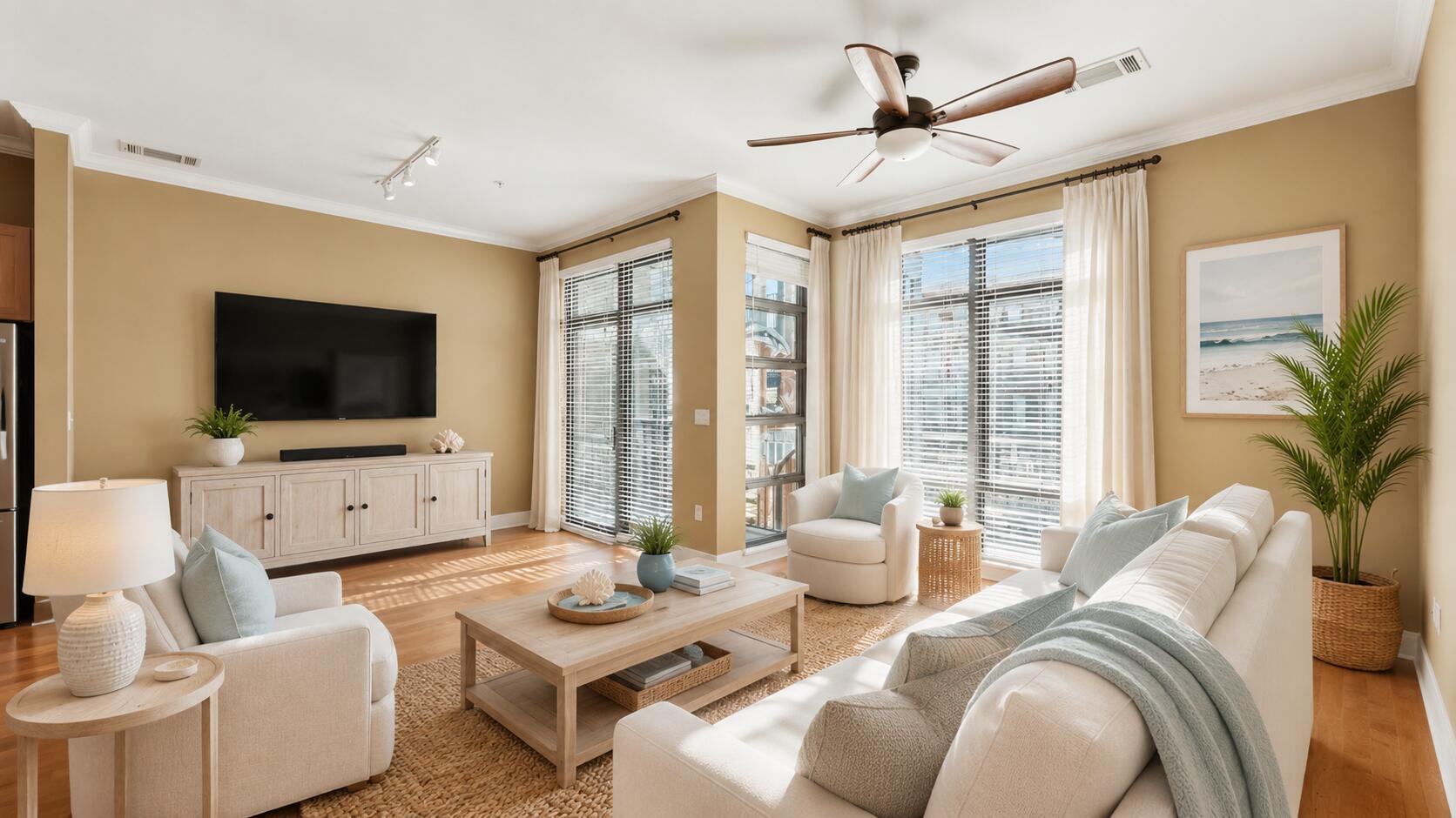 Image 4: Staged Living Room