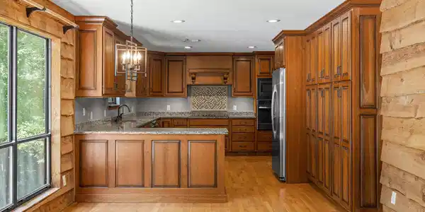 Image 2: kitchen open to living room