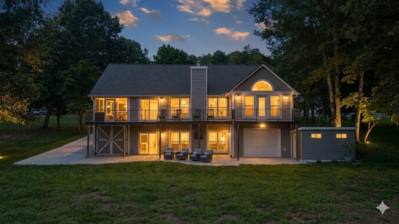 Image 4: twilight view of home