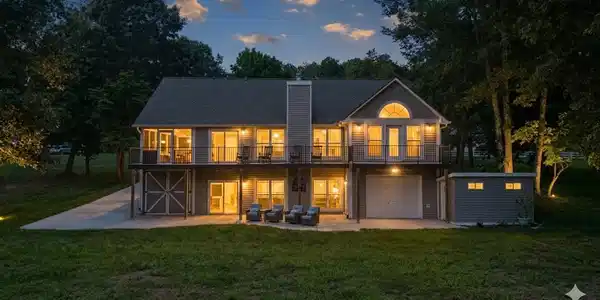 Image 4: twilight view of home