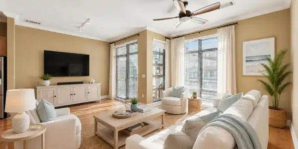 Image 3: Staged Living Room