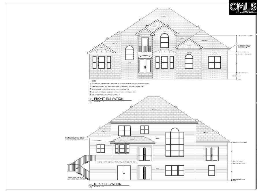 Image 3: Plan Elevations Front and Back, Plan Elevations Front and Back