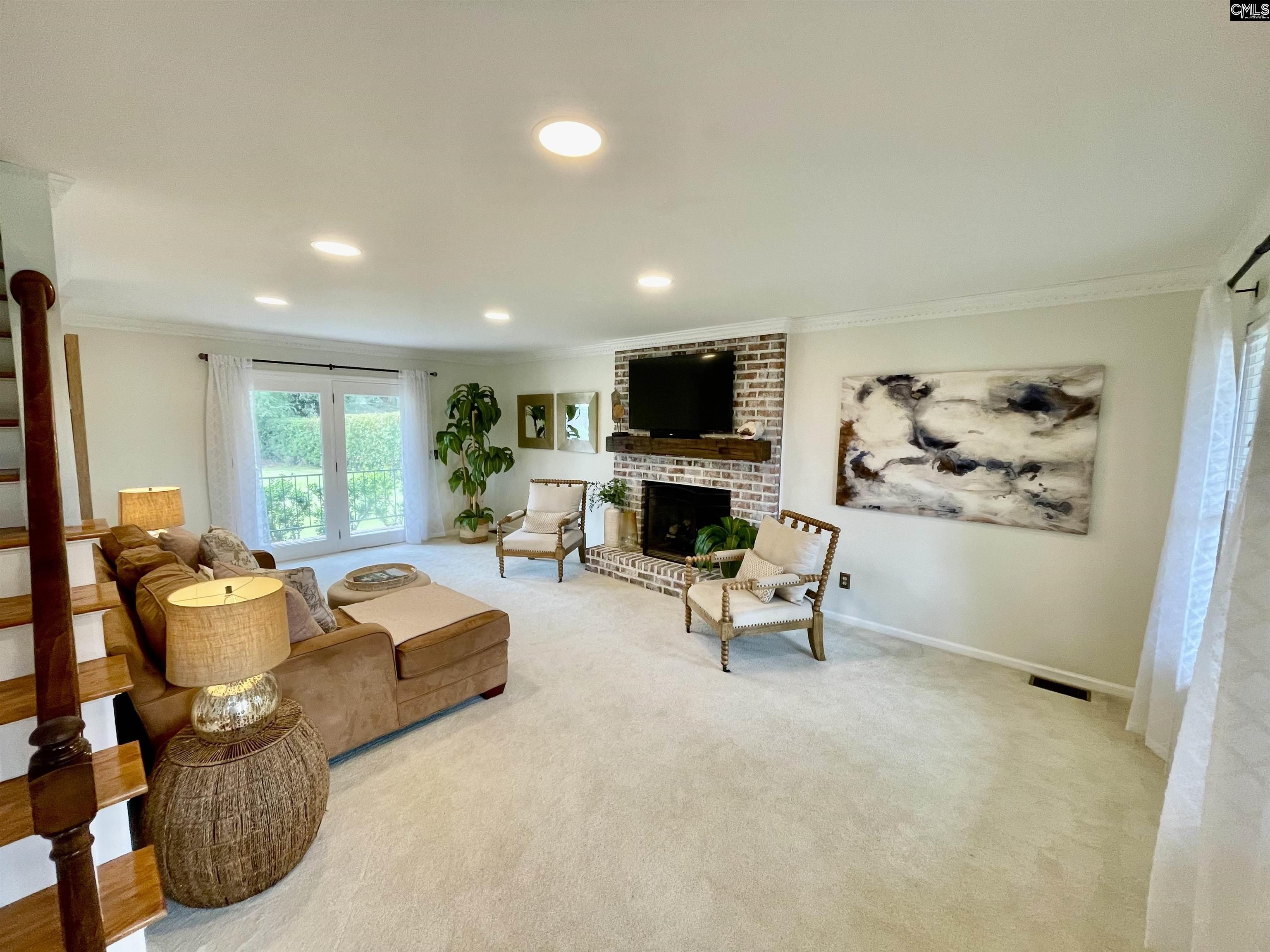 Image 3: Great room with gas log fireplace