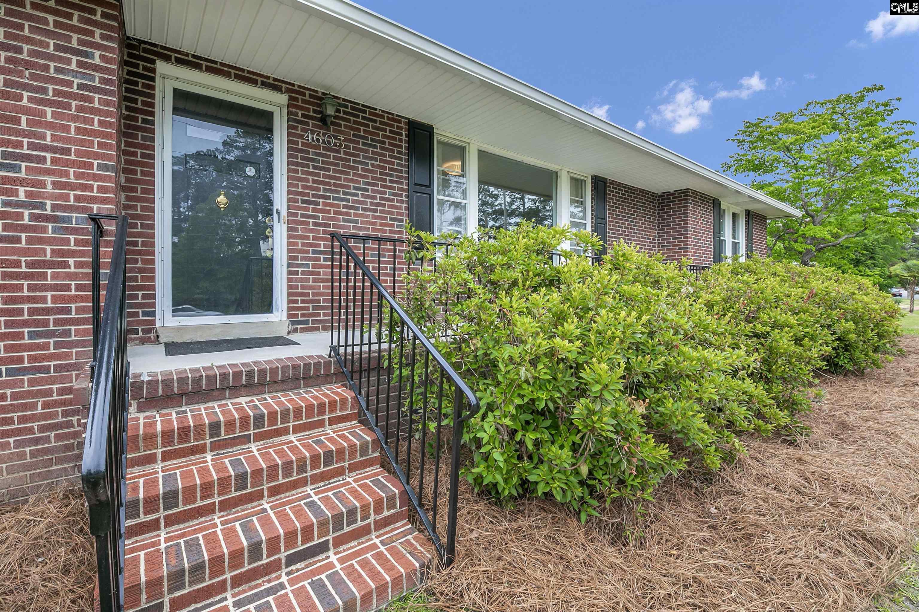 Image 2: 4603 Trenholm Road - Charming Brick Ranch in the Heart of Forest Acres, Front Entrance and Porch