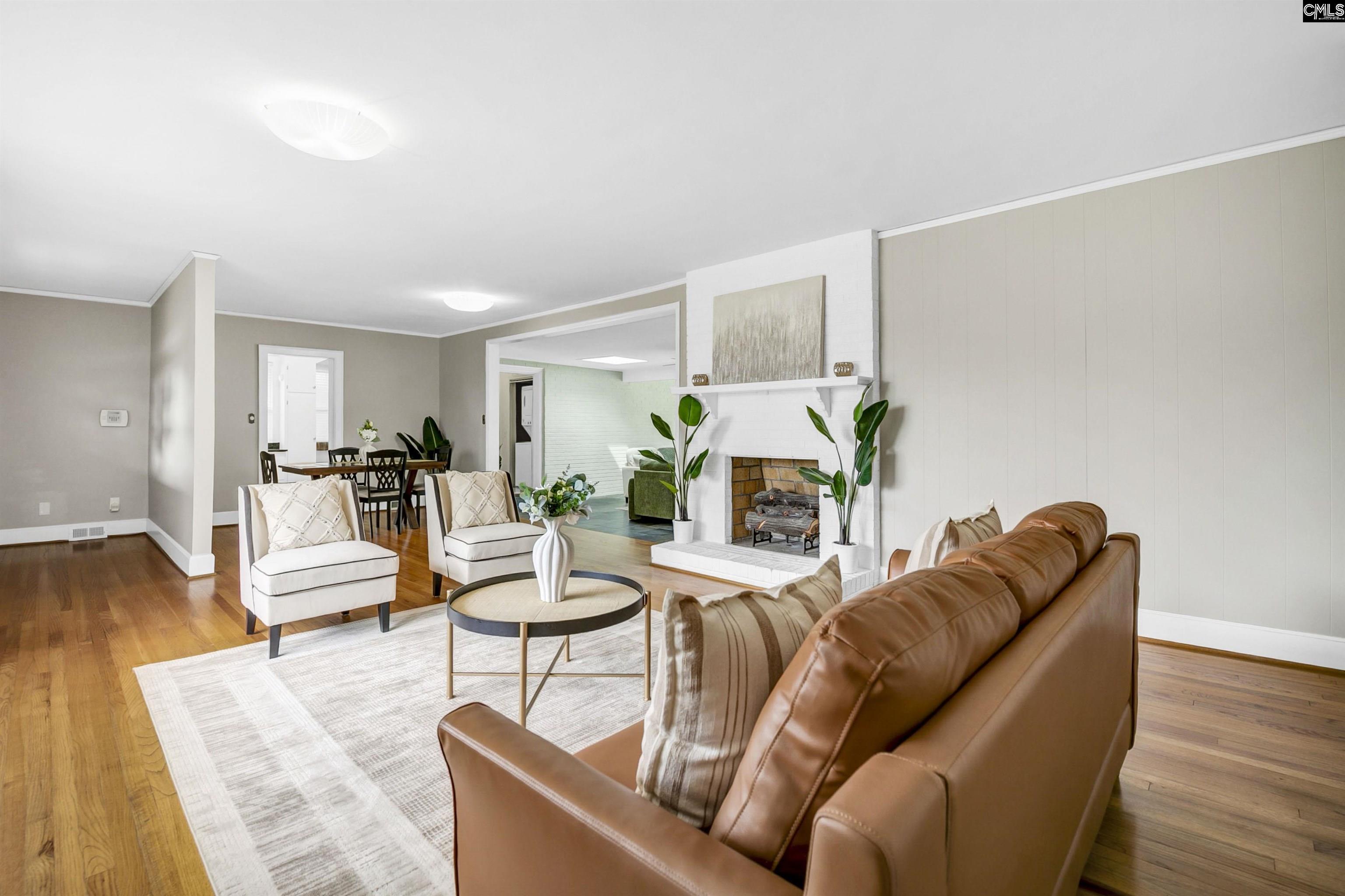 Image 0: Hardwood floors, original fireplace, open floor plan, Formal Living Room