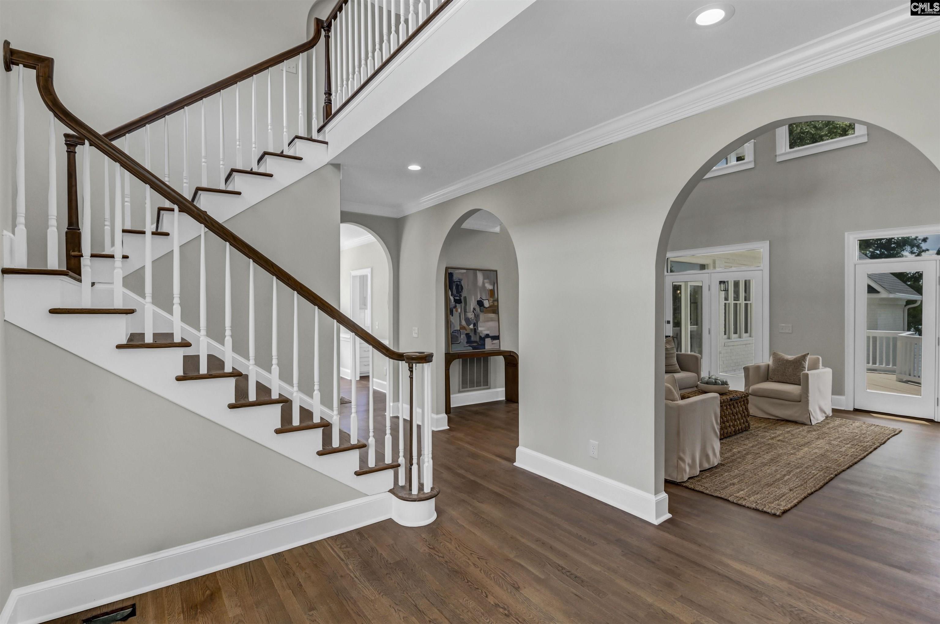 Image 3: Grand foyer with soaring ceiling