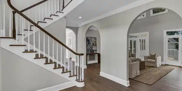 Image 3: Grand foyer with soaring ceiling