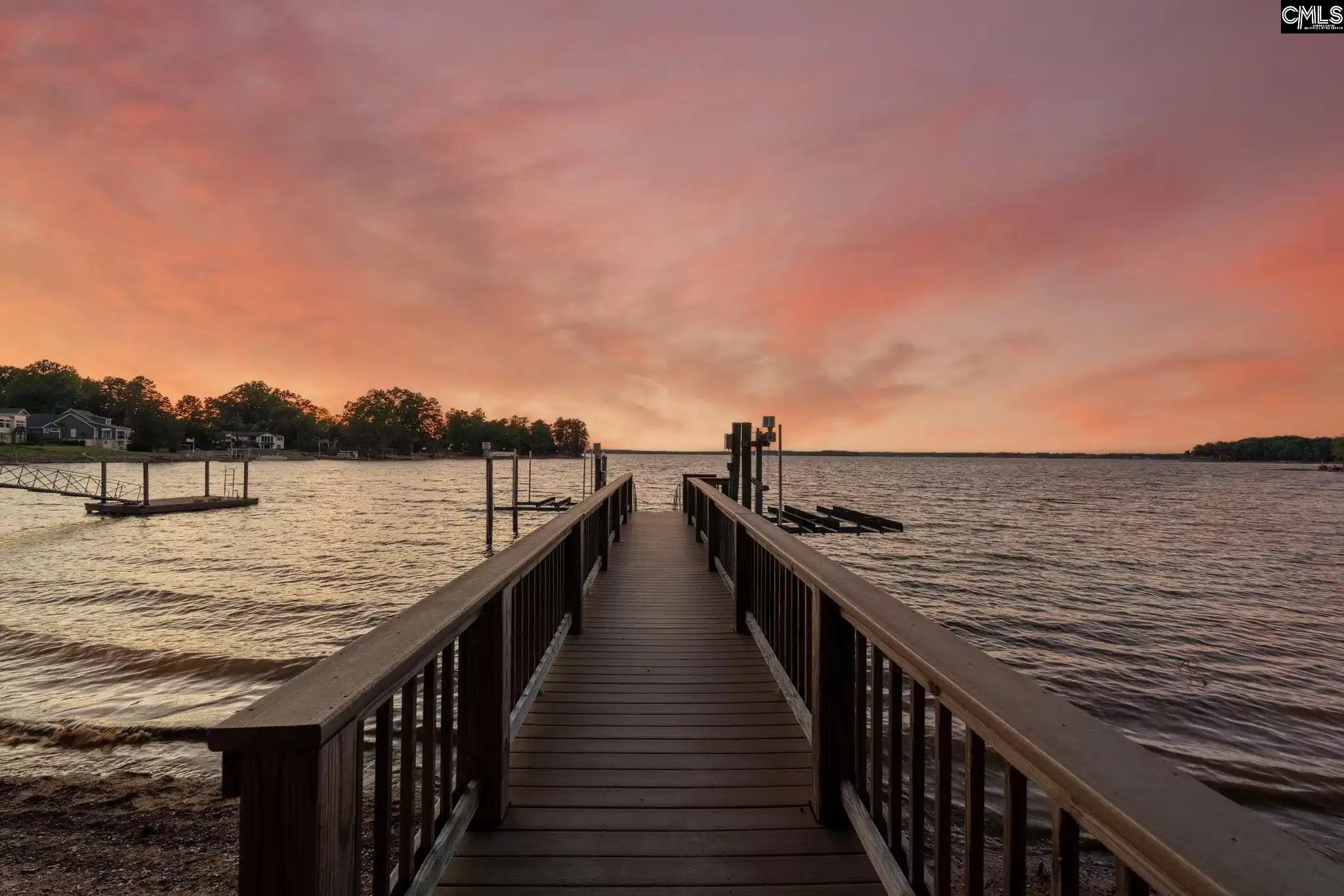 Image 0: Sunset from private dock - deep water, open water