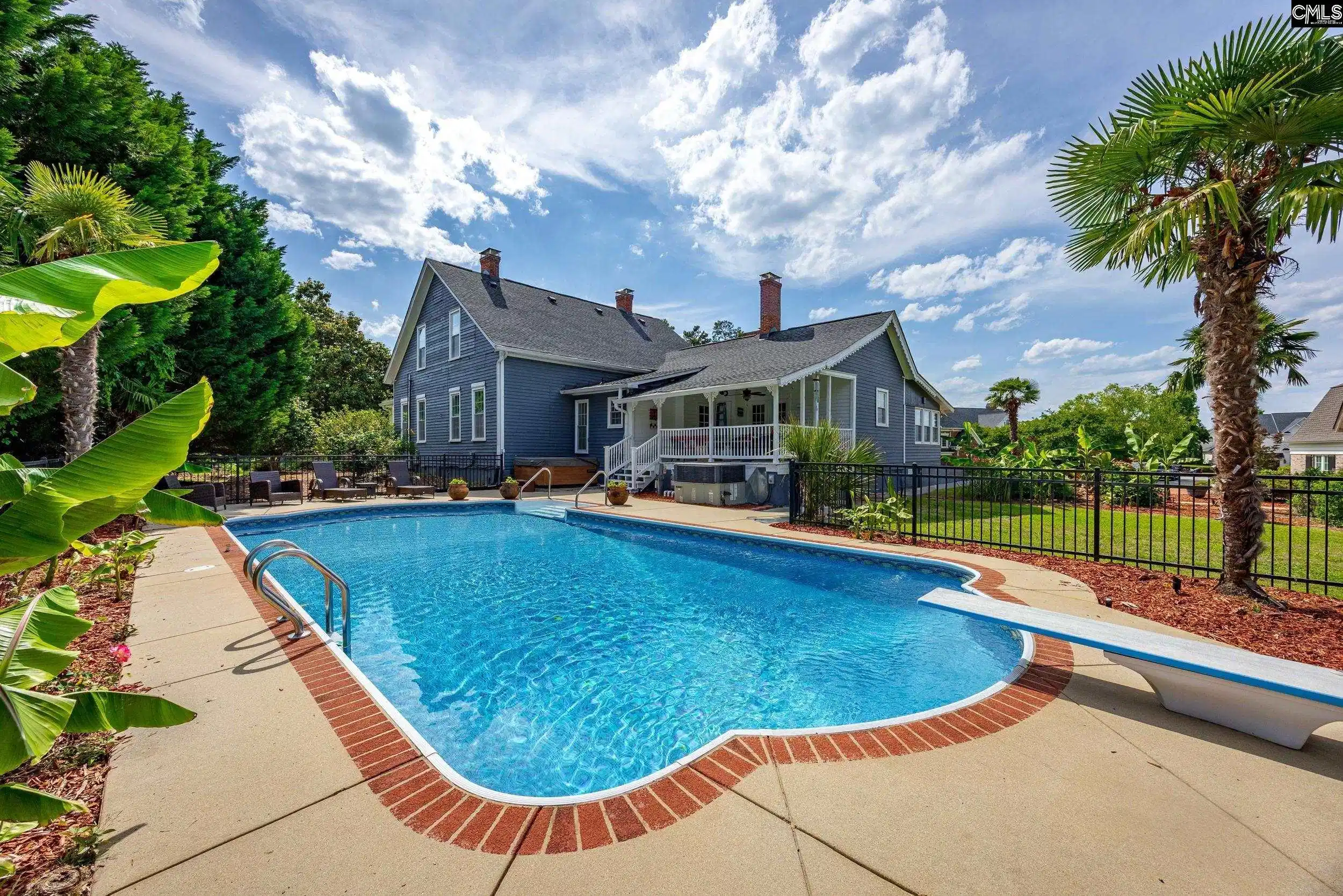 Image 0: Outdoor Oasis with Saltwater Pool