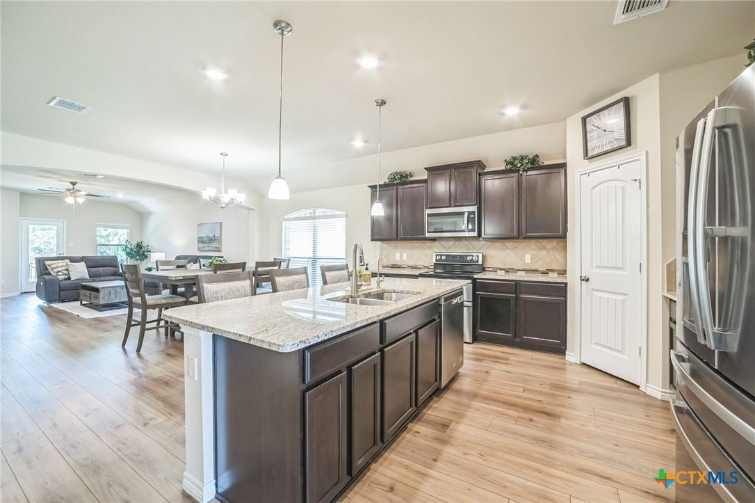 Image 4: Kitchen to dining and living