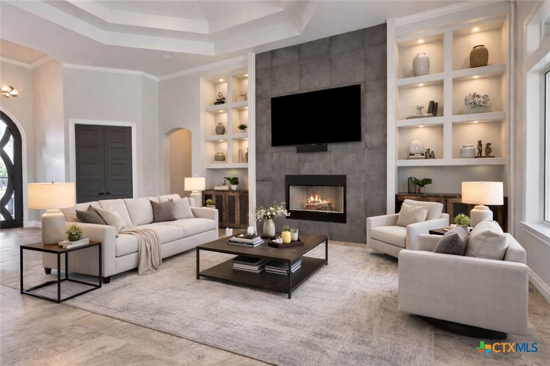 Image 3: Virtually staged living room