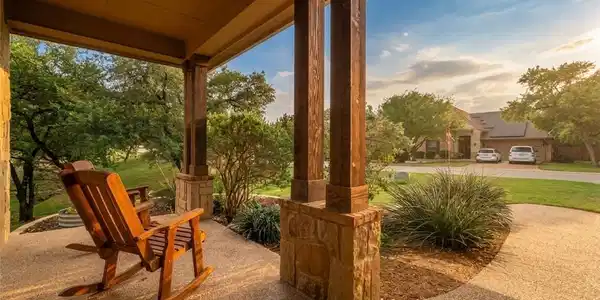 Image 2: Front porch - enhanced lighting