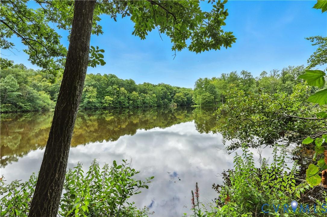Image 4: Water view with a heavily wooded area