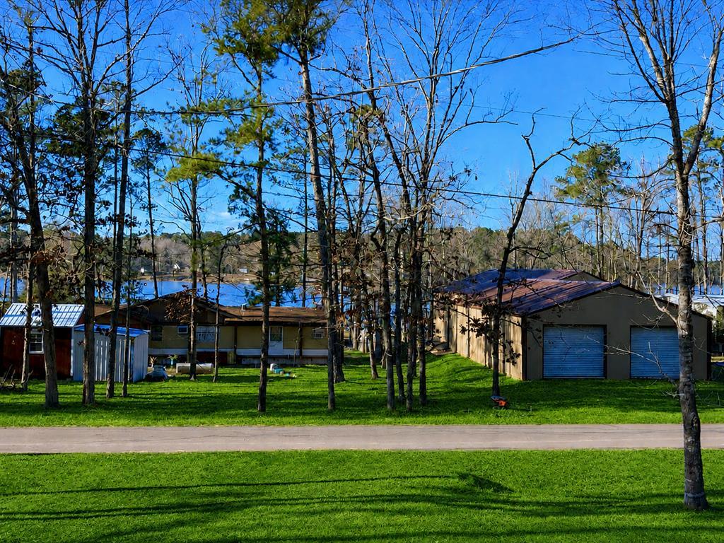 Image 4: View from the front deck of larger mobile home.