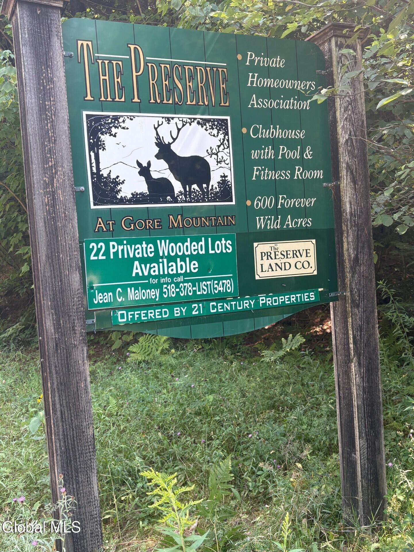 Image 2: The preserve sign out front
