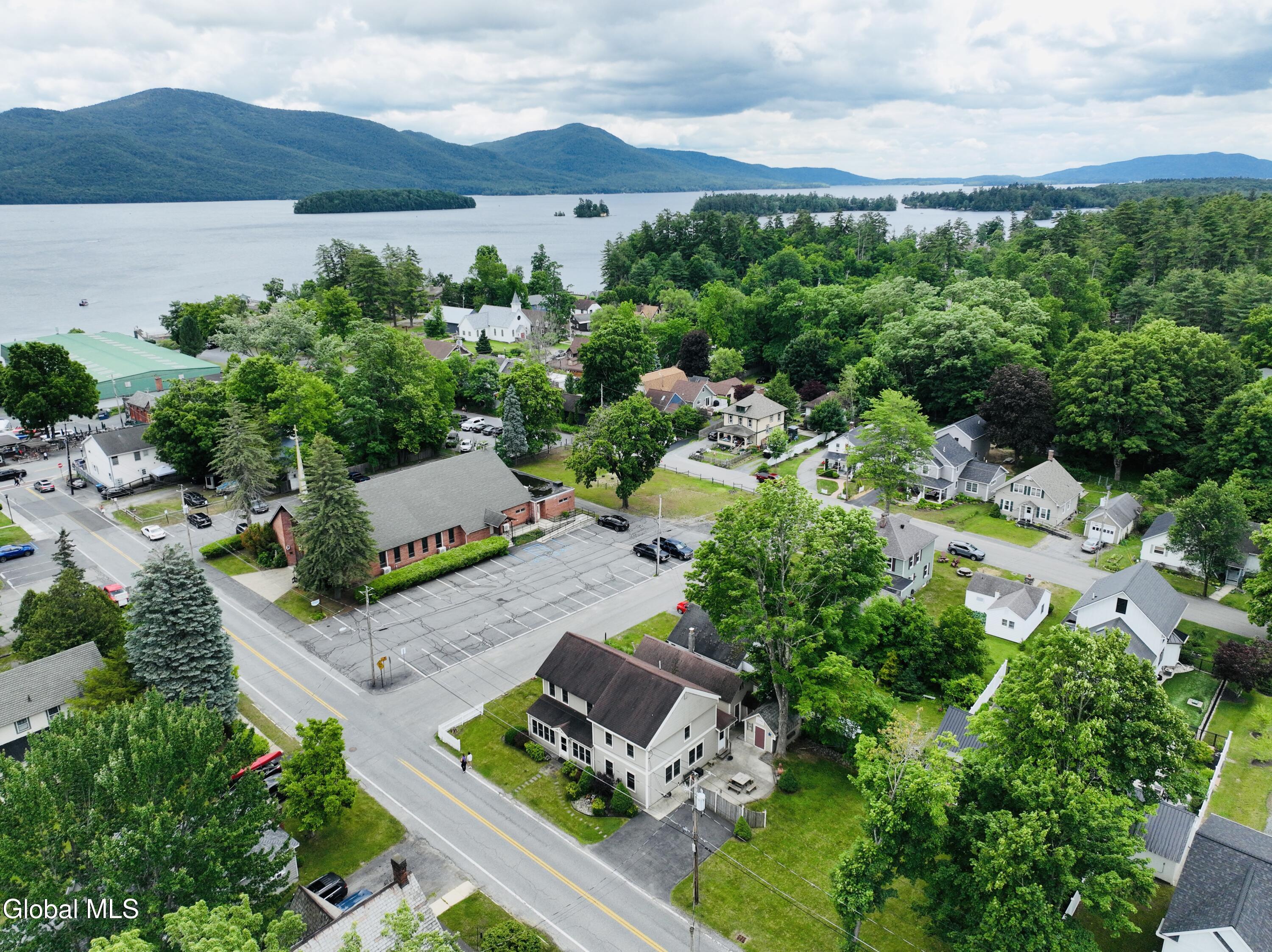 Image 3: Aerial with lake George