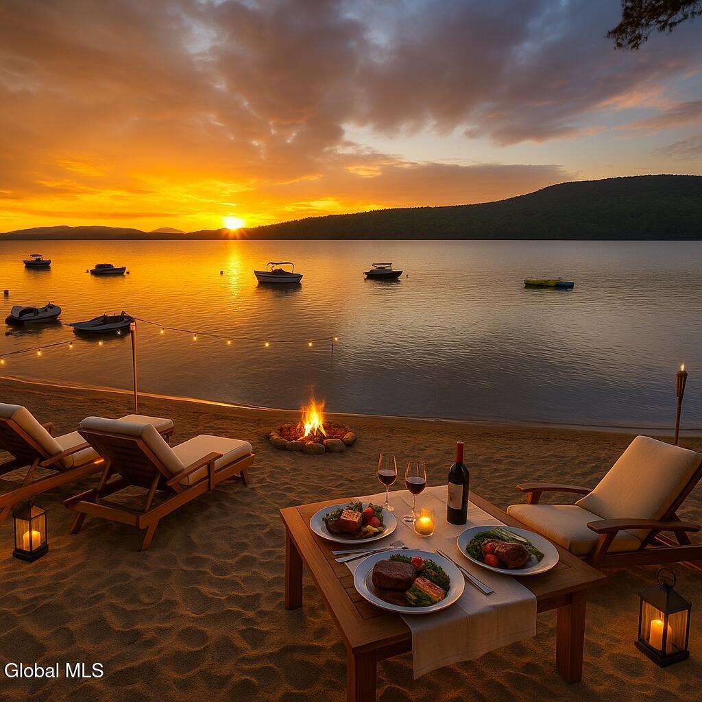 Image 4: gourmet dinner on beach